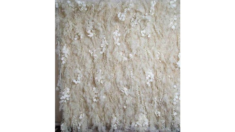 The ivory flower wall backdrop