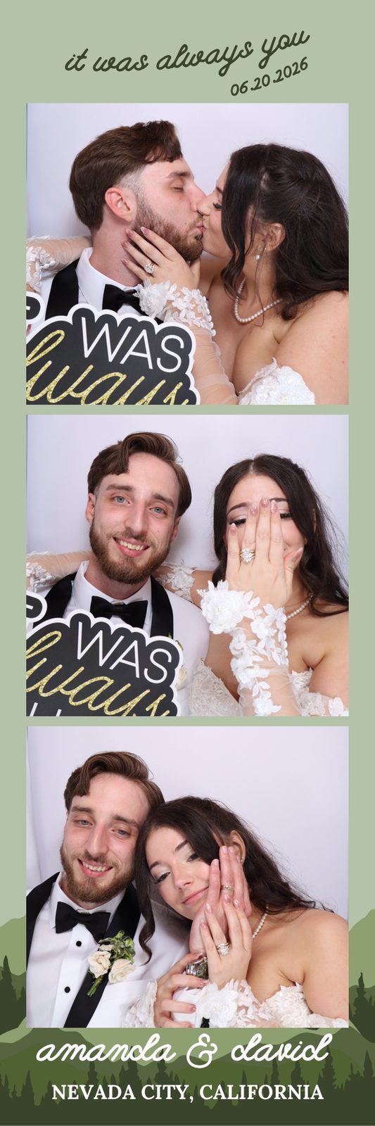 A custom 2x6 strip from a wedding
