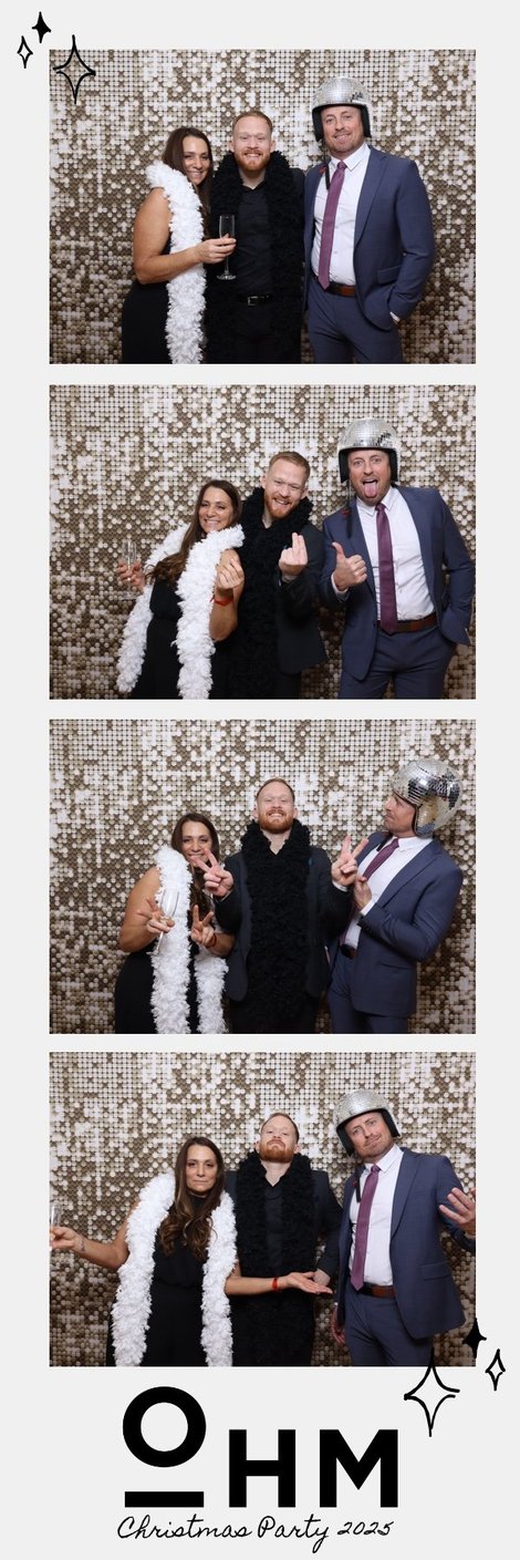 Branded 2x6 strip: OHM Christmas party